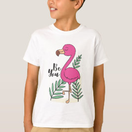 Wees je Flamingo Grappig Schattige T-shirt