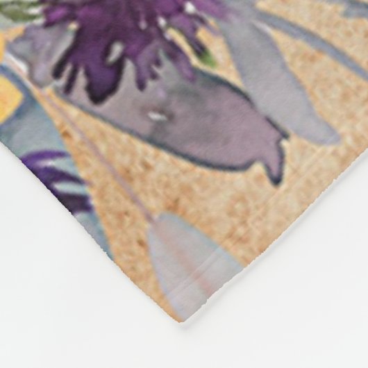 Wees je gids, herfstflorale mix fleece deken (Hoek)