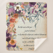 Wees je gids, herfstflorale mix sherpa deken (Voorkant)