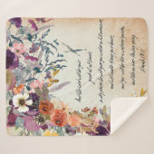 Wees je gids, herfstflorale mix sherpa deken (Voorkant (horizontaal))