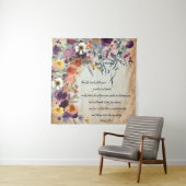 Wees je gids, herfstflorale mix wandkleed (In situ)