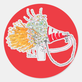 Wees je grootste fan ronde sticker
