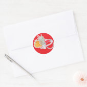 Wees je grootste fan ronde sticker (Envelop)
