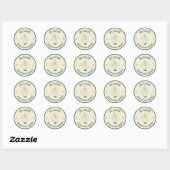 WEES JE HANDEN. RONDE STICKER (Vel)