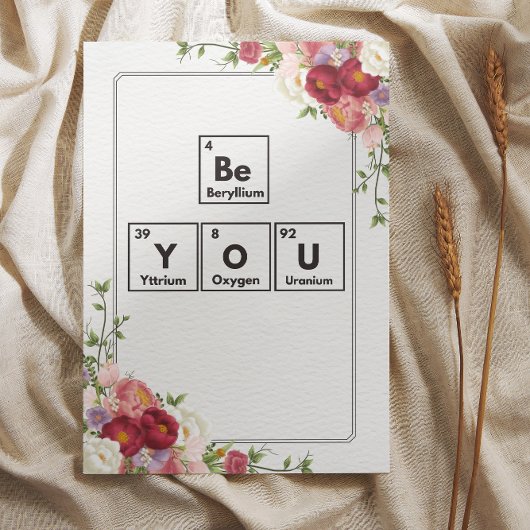 Wees je periodieke tafelkaart bedankkaart