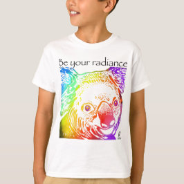 Wees je radiante koala regenboogdieren t-shirt