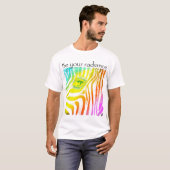 Wees je radiante zebra regenboogdieren t-shirt (Voorkant volledig)
