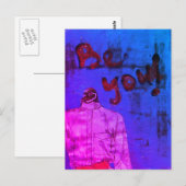 Wees je vogel gemengde media briefkaart (Voorkant / Achterkant)