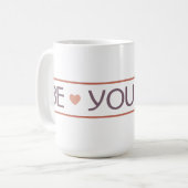 Wees je vriendelijke Mok (Voorkant links)