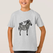 Wees je Zebra grafisch T-shirt (Voorkant)