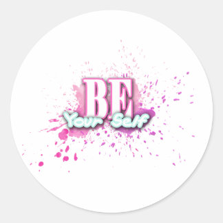 Wees je zelfmotivatie ronde sticker