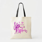 Wees je zielig tote bag (Voorkant)