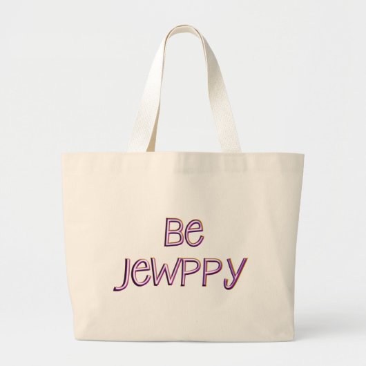 Wees Jewppy Grote Tote Bag (Voorkant)