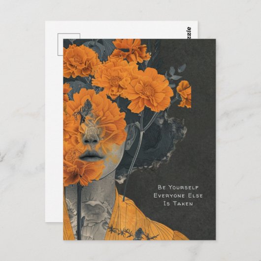 Wees jezelf als artistiek Briefkaart (Voorkant / Achterkant)