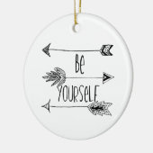 Wees jezelf als pijlen keramisch ornament (Links)