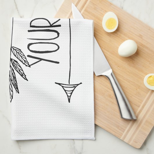 Wees jezelf als pijlen theedoek (Quarter Fold)