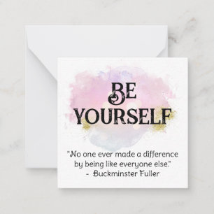 *~* WEES JEZELF AP62 Buckminster Flat Note Kaart Notitiekaartje