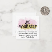 *~* WEES JEZELF AP62 Coelho Flat Note Kaart Notitiekaartje (Voorkant / Achterkant in situ)