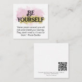 *~* WEES JEZELF AP62 Coelho Flat Note Kaart Notitiekaartje (Voorkant / Achterkant)