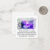 *~* WEES JEZELF AP62 Epictetus Flat Note Kaart Notitiekaartje (Voorkant / Achterkant in situ)