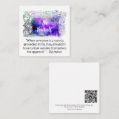 *~* WEES JEZELF AP62 Epictetus Flat Note Kaart Notitiekaartje (Voorkant / Achterkant)