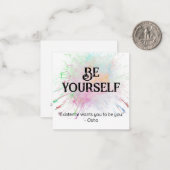 *~* WEES JEZELF AP62 Osho Liefde Zelf Vlakke Nota Notitiekaartje (Voorkant / Achterkant in situ)