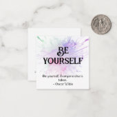 *~* WEES JEZELF AP62 Pastel Burst Flat Note Kaart Notitiekaartje (Voorkant / Achterkant in situ)