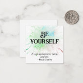 *~* WEES JEZELF AP62 Paulo Coelho Flat Note Kaart Notitiekaartje (Voorkant / Achterkant in situ)