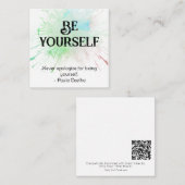 *~* WEES JEZELF AP62 Paulo Coelho Flat Note Kaart Notitiekaartje (Voorkant / Achterkant)