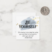 *~* WEES JEZELF AP62 WatercolorSelf Flat Note Kaar Notitiekaartje (Voorkant / Achterkant in situ)