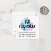 *~* WEES JEZELF AP62 WatercolorSelf Flat Note Kaar Notitiekaartje (Voorkant / Achterkant in situ)