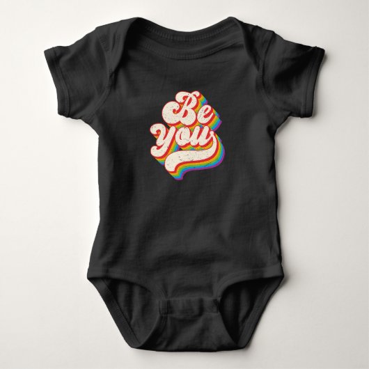 Wees jezelf! Baby Bodysuit (Voorkant)