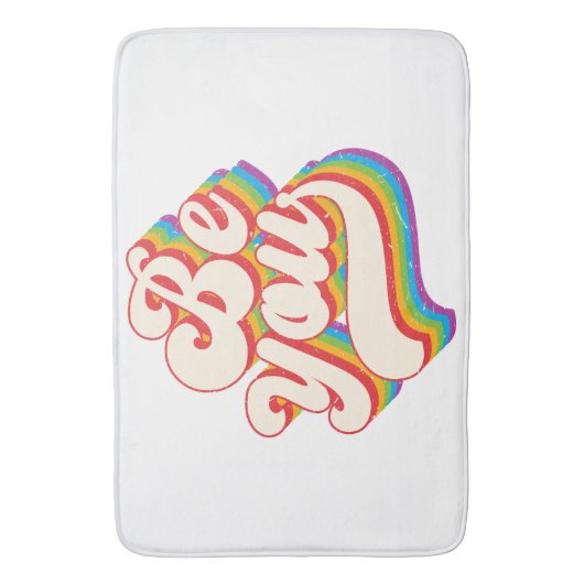 Wees jezelf! Badmat (Voorkant Verticaal)