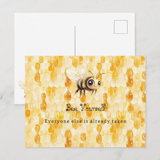Wees jezelf bij briefkaart (Voorkant / Achterkant)