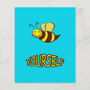 Wees jezelf bijenkorf, ik hou van bijen, bijenteel flyer