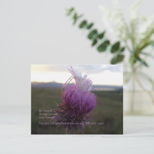 Wees jezelf briefkaart (Staand voorkant)