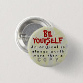 WEES JEZELF - Button Truism #435 (Voorkant /achterkant)