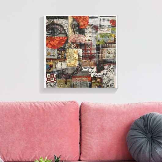 Wees jezelf Collectie Canvas Afdruk (Insitu (Woonkamer))