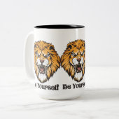 Wees jezelf - De houding citeert de mok van koffie (Voorkant links)