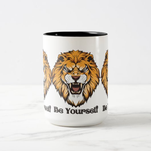 Wees jezelf - De houding citeert de mok van koffie (Center)