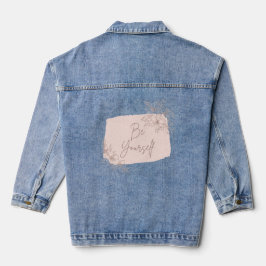 Wees jezelf  denim jacket