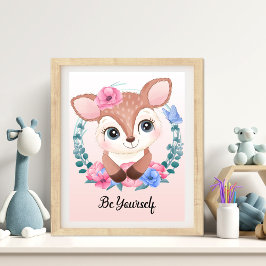 Wees Jezelf Dieren Muurdecoratie Babykamer