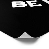 Wees jezelf een Ewenique Funny Sheep Pun Dark BG Poster (Hoek)