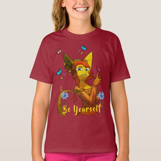 Wees jezelf een leuk T-shirt (Voorkant)