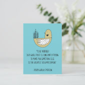 Wees jezelf Emerson Quote & Bird Briefkaart (Staand voorkant)