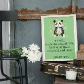 Wees jezelf Emerson Quote met Boho Panda Poster