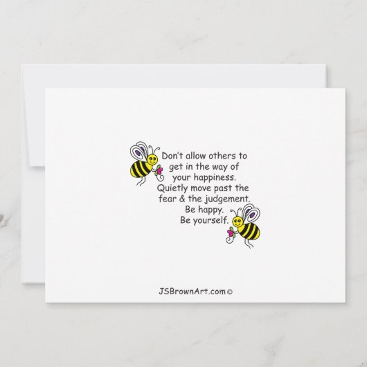 Wees jezelf_Flat Card 7"x5" (Achterkant)