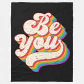 Wees jezelf! Fleece Deken (Voorkant)