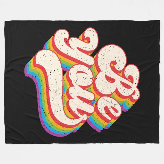 Wees jezelf! Fleece Deken (Voorkant (Horizontaal))