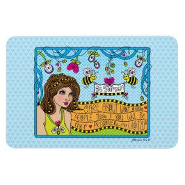 Wees jezelf_Flexible Magnet 6"x4" Magneet